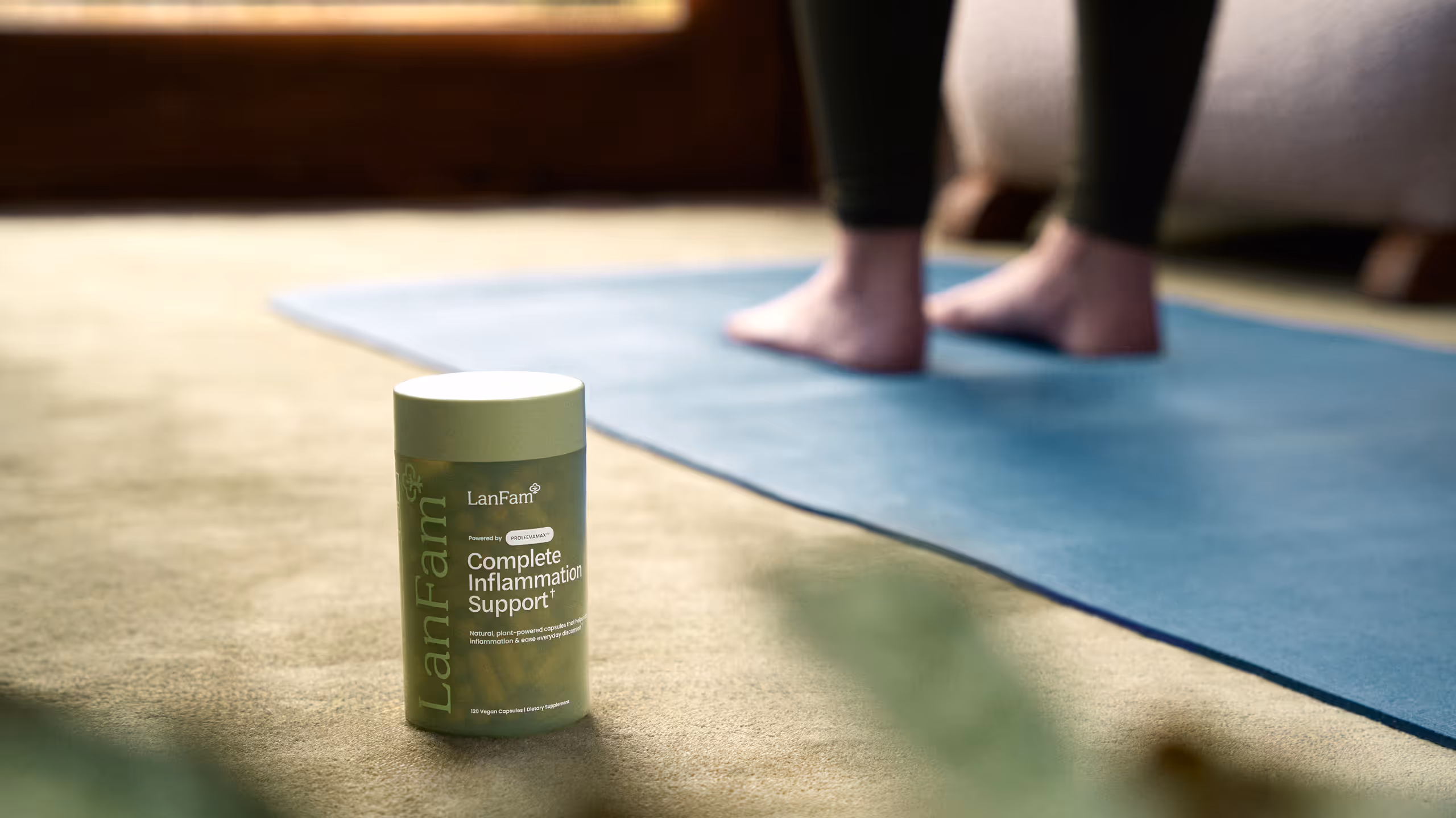 Person Holding ProleevaMax Bottle Wellness