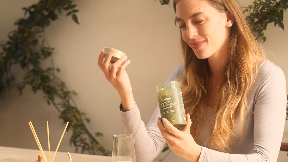 Woman Holding ProleevaMax Capsule