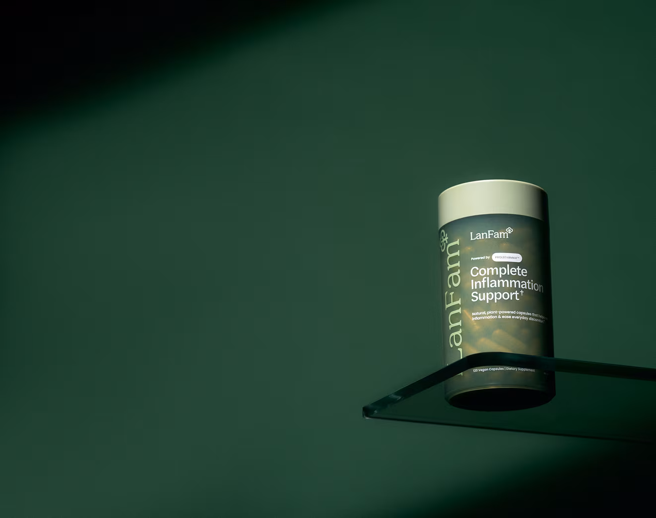 A sealed tube of ProleevaMax in a controlled studio setting